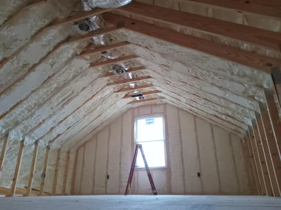 Spray foam roofing application for Crawl Space Insulation project in Auburndale